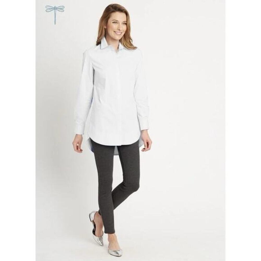 NWT Tyler Boe Sherri Button Down White‎ Tunic Long Sleeve Shirt